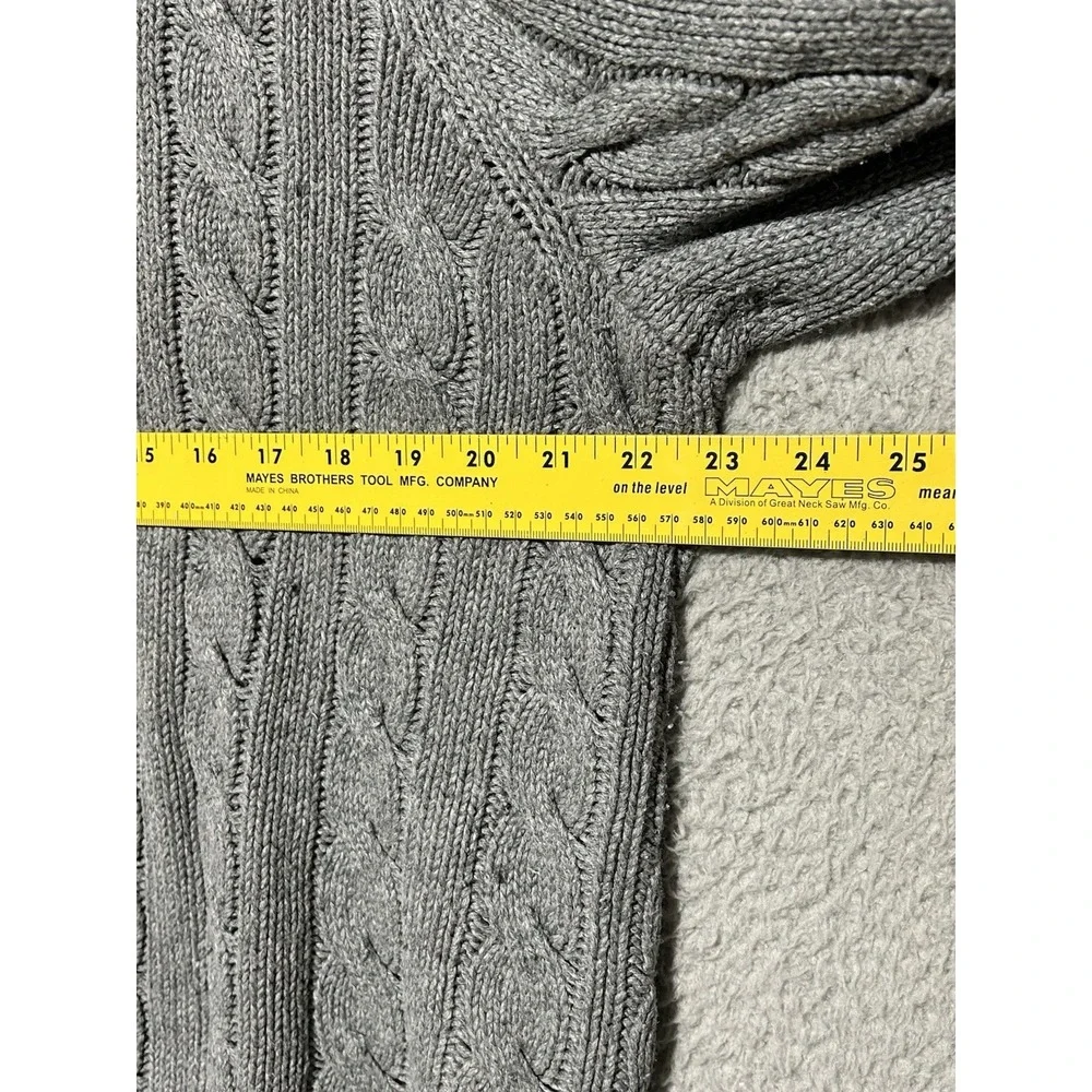 Vintage Polo Ralph Lauren Sweater‎ Mens L Silk Cable Knit Mock Neck Toggle 90s